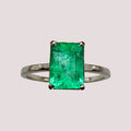 Anillo Esmeralda Rectangular