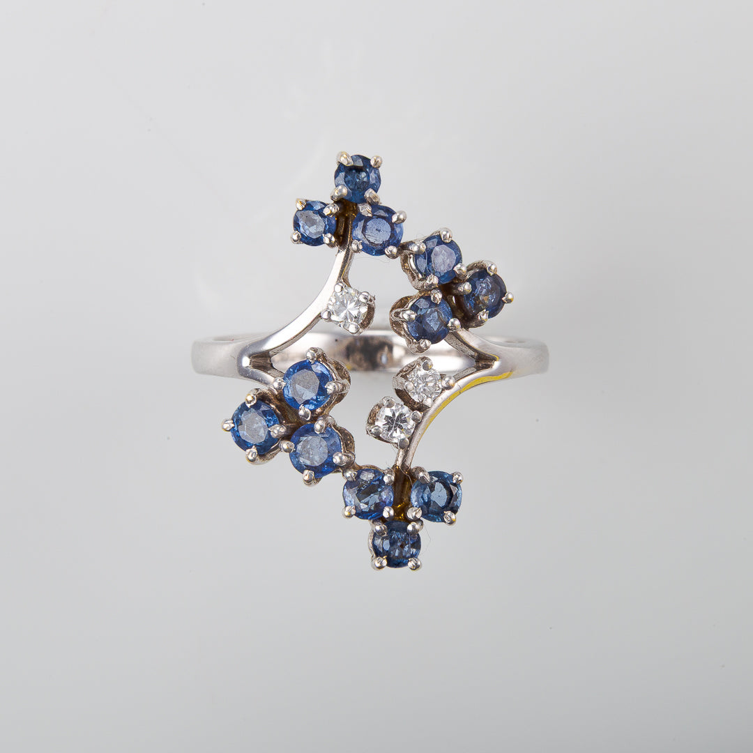 Anillo Constelación Azul