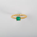 Anillo Esmeralda Clásica