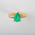 Anillo Solitario Gota