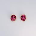 Aretes Topacio Rosado