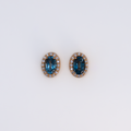 Aretes Topacio Azul