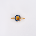Anillo Zafiro Naranja
